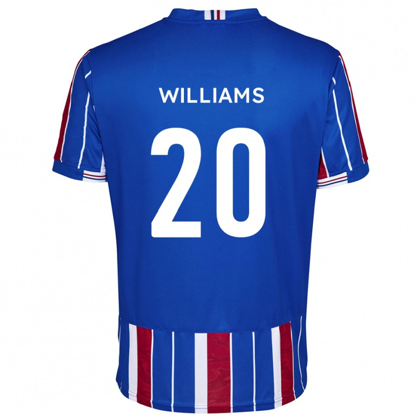 Danxen Mujer Camiseta Ben Williams #20 Azul Rojo Blanco 1ª Equipación 2025/26 La Camisa México