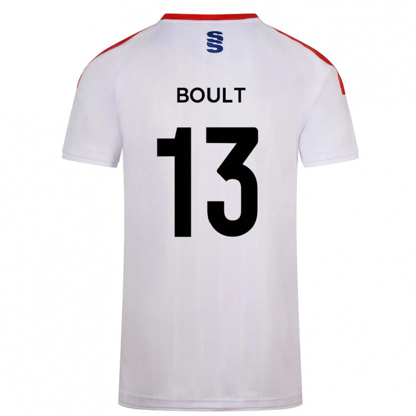 Danxen Mujer Camiseta Jack Boult #13 Blanco Azul Marino 1ª Equipación 2025/26 La Camisa México