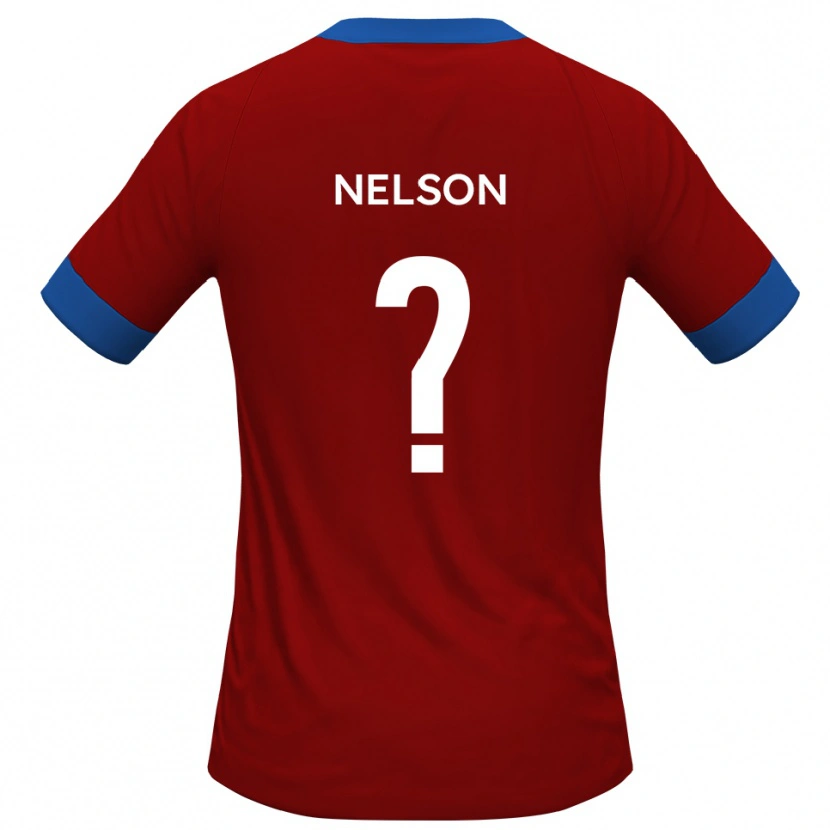 Danxen Mujer Camiseta Toby Nelson #0 Rojo Azul 1ª Equipación 2025/26 La Camisa México