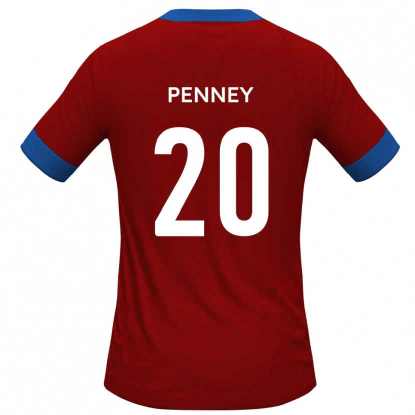 Danxen Mujer Camiseta Matt Penney #20 Rojo Azul 1ª Equipación 2025/26 La Camisa México