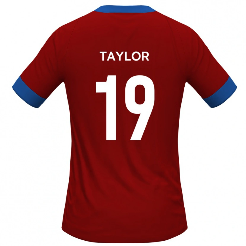 Danxen Mujer Camiseta Archy Taylor #19 Rojo Azul 1ª Equipación 2025/26 La Camisa México