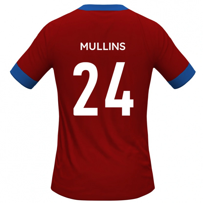 Danxen Mujer Camiseta Maxwell Mullins #24 Rojo Azul 1ª Equipación 2025/26 La Camisa México