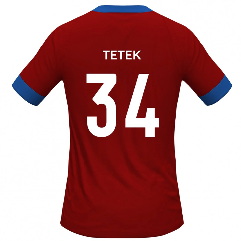 Danxen Mujer Camiseta Dejan Tetek #34 Rojo Azul 1ª Equipación 2025/26 La Camisa México