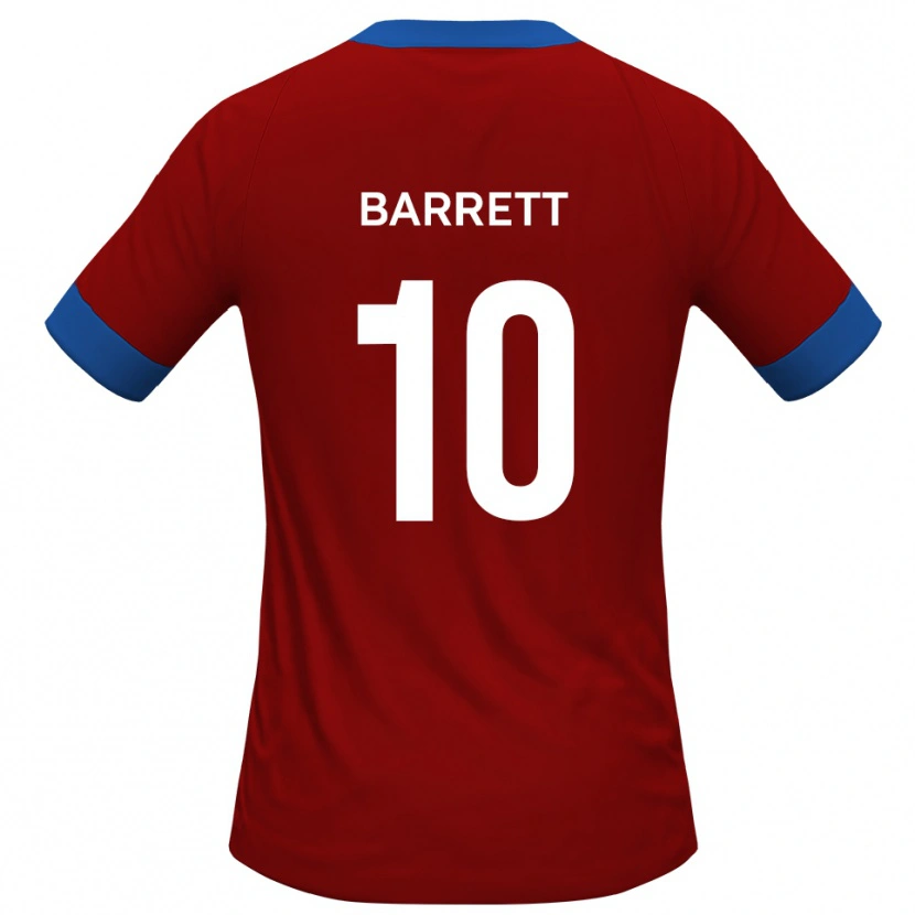 Danxen Mujer Camiseta Josh Barrett #10 Rojo Azul 1ª Equipación 2025/26 La Camisa México
