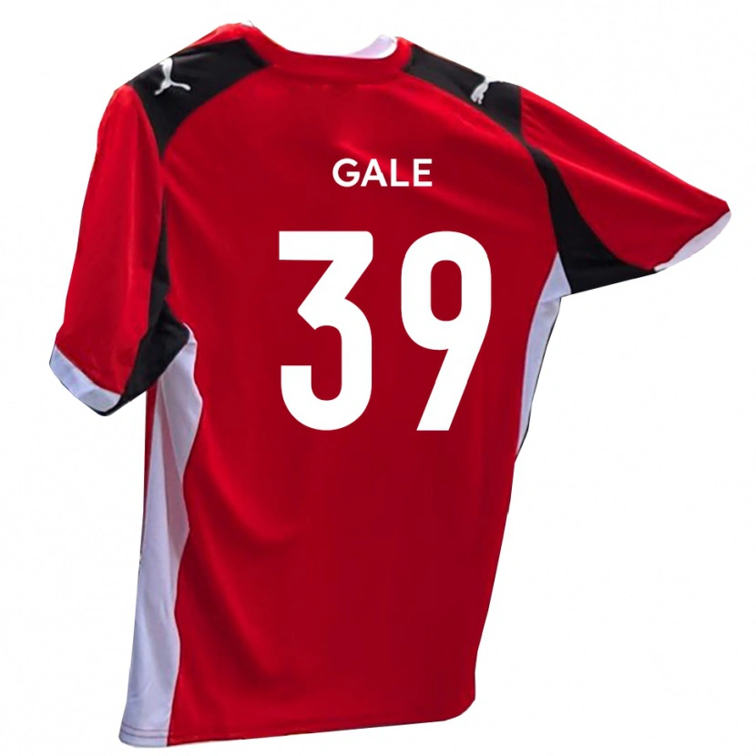 Danxen Mujer Camiseta James Gale #39 Rojo Blanco 1ª Equipación 2025/26 La Camisa México