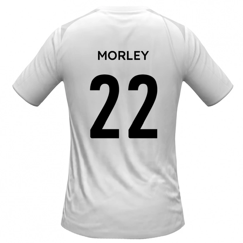 Danxen Mujer Camiseta Adam Morley #22 Blanco Gris 1ª Equipación 2025/26 La Camisa México