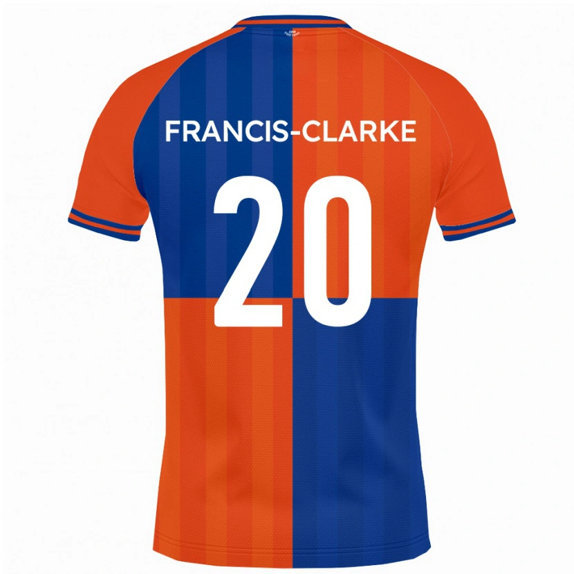 Danxen Mujer Camiseta Aidan Francis-Clarke #20 Naranja Azul Real 1ª Equipación 2025/26 La Camisa México