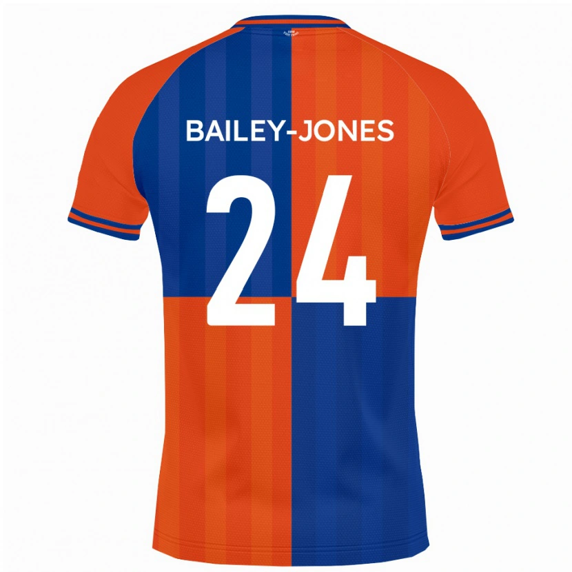 Danxen Mujer Camiseta William Bailey-Jones #24 Naranja Azul Real 1ª Equipación 2025/26 La Camisa México