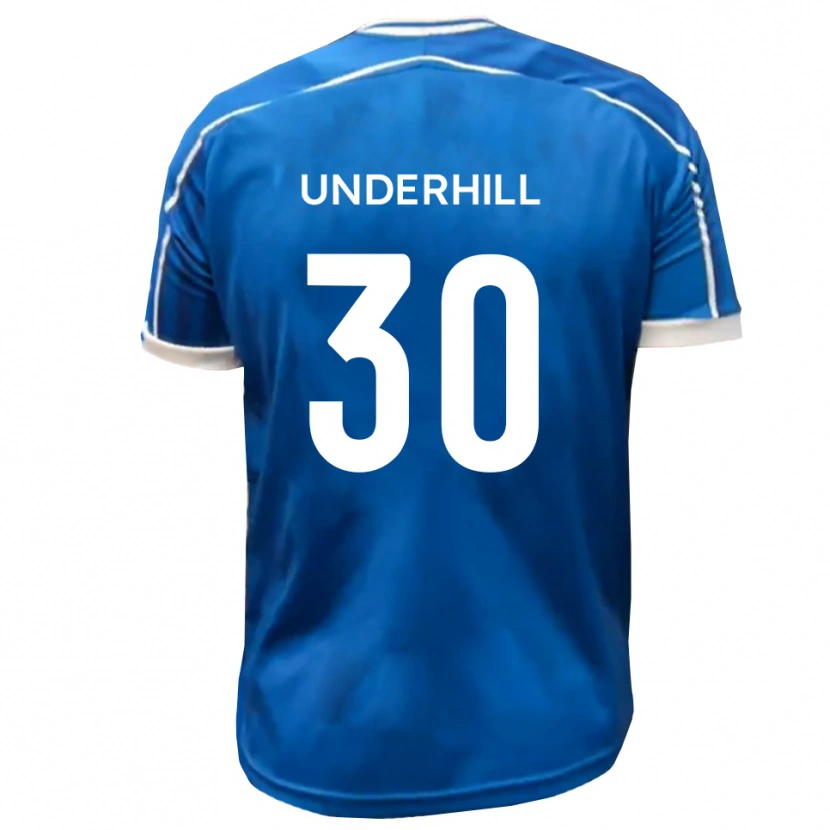 Danxen Mujer Camiseta Connor Underhill #30 Azul Blanco 1ª Equipación 2025/26 La Camisa México