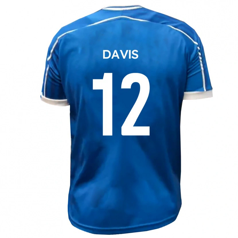 Danxen Mujer Camiseta Sonnie Davis #12 Azul Blanco 1ª Equipación 2025/26 La Camisa México