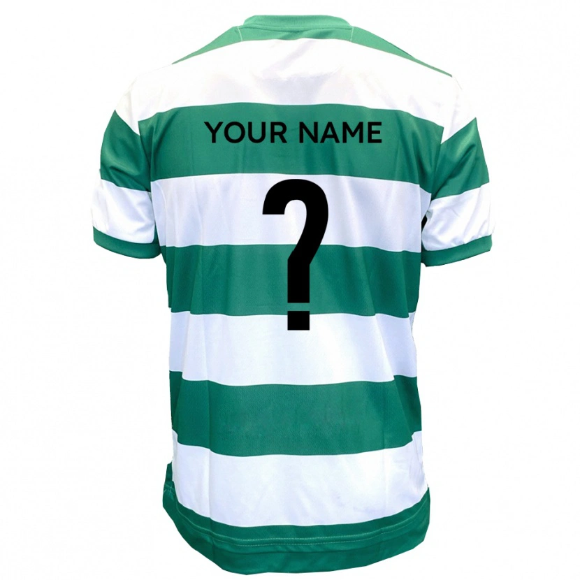 Danxen Mujer Camiseta Su Nombre #0 Verde Blanco 1ª Equipación 2025/26 La Camisa México