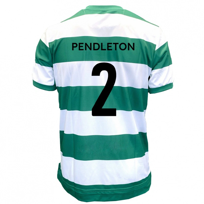 Danxen Mujer Camiseta Byron Pendleton #2 Verde Blanco 1ª Equipación 2025/26 La Camisa México