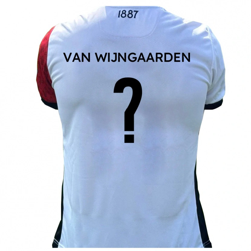 Danxen Mujer Camiseta Stefan Van Wijngaarden #0 Rojo Blanco 1ª Equipación 2025/26 La Camisa México