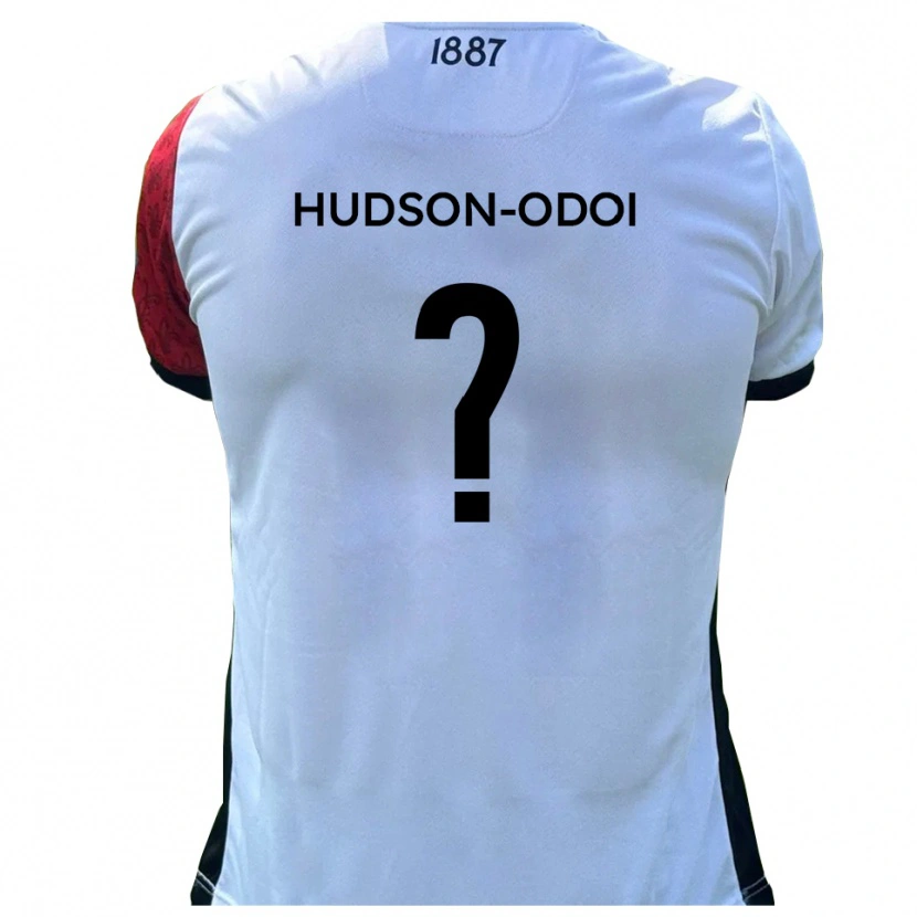 Danxen Mujer Camiseta Jayden Hudson-Odoi #0 Rojo Blanco 1ª Equipación 2025/26 La Camisa México