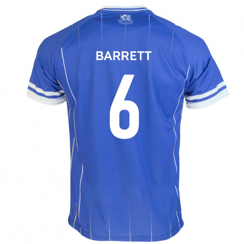 Danxen Mujer Camiseta Mason Barrett #6 Azul Real 1ª Equipación 2025/26 La Camisa México