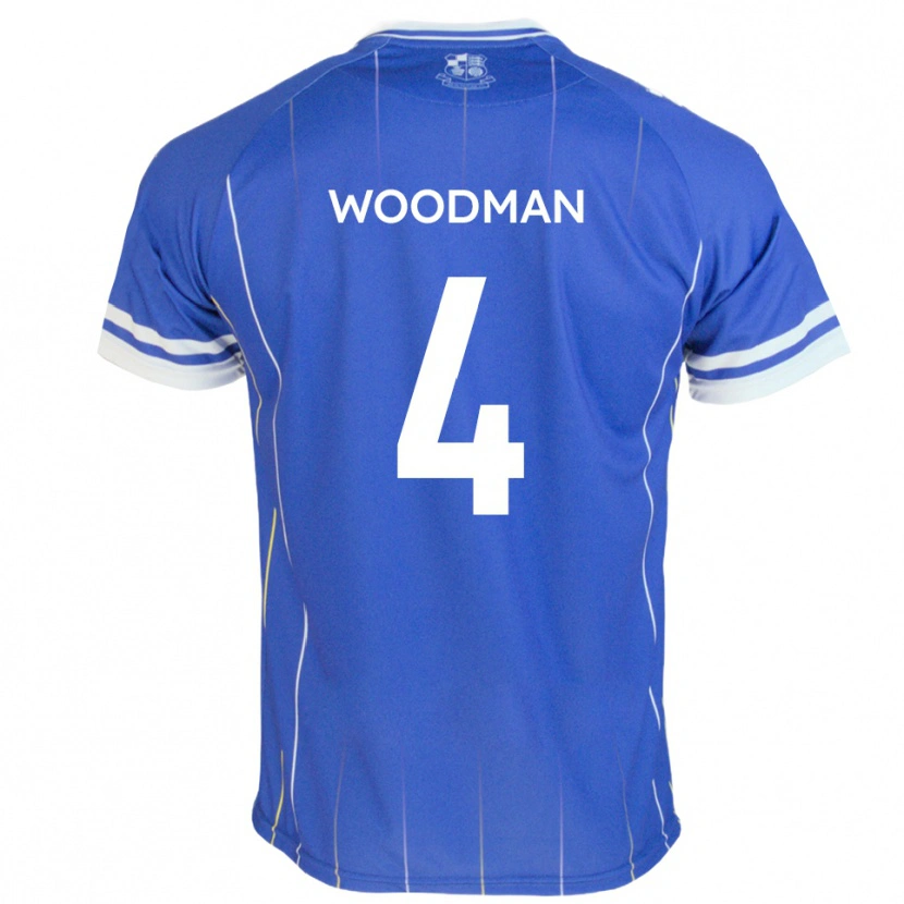 Danxen Mujer Camiseta Deon Woodman #4 Azul Real 1ª Equipación 2025/26 La Camisa México
