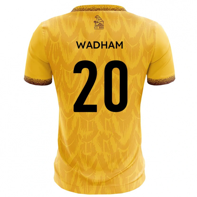 Danxen Mujer Camiseta Jack Wadham #20 Amarillo Marrón 1ª Equipación 2025/26 La Camisa México
