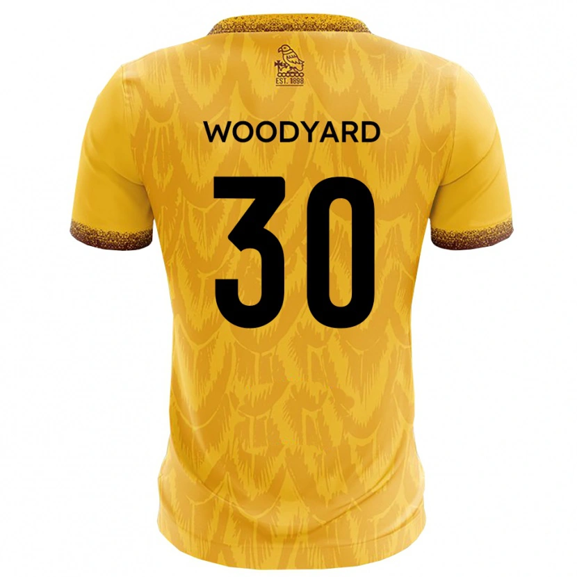 Danxen Mujer Camiseta Alex Woodyard #30 Amarillo Marrón 1ª Equipación 2025/26 La Camisa México