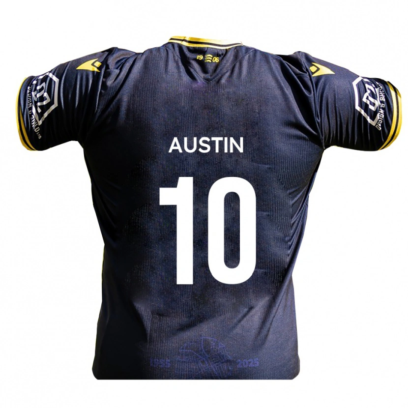 Danxen Mujer Camiseta Sam Austin #10 Azul Marino Amarillo 1ª Equipación 2025/26 La Camisa México