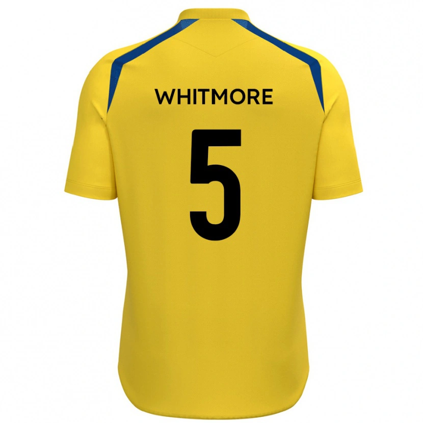 Danxen Mujer Camiseta Alex Whitmore #5 Amarillo Azul 1ª Equipación 2025/26 La Camisa México