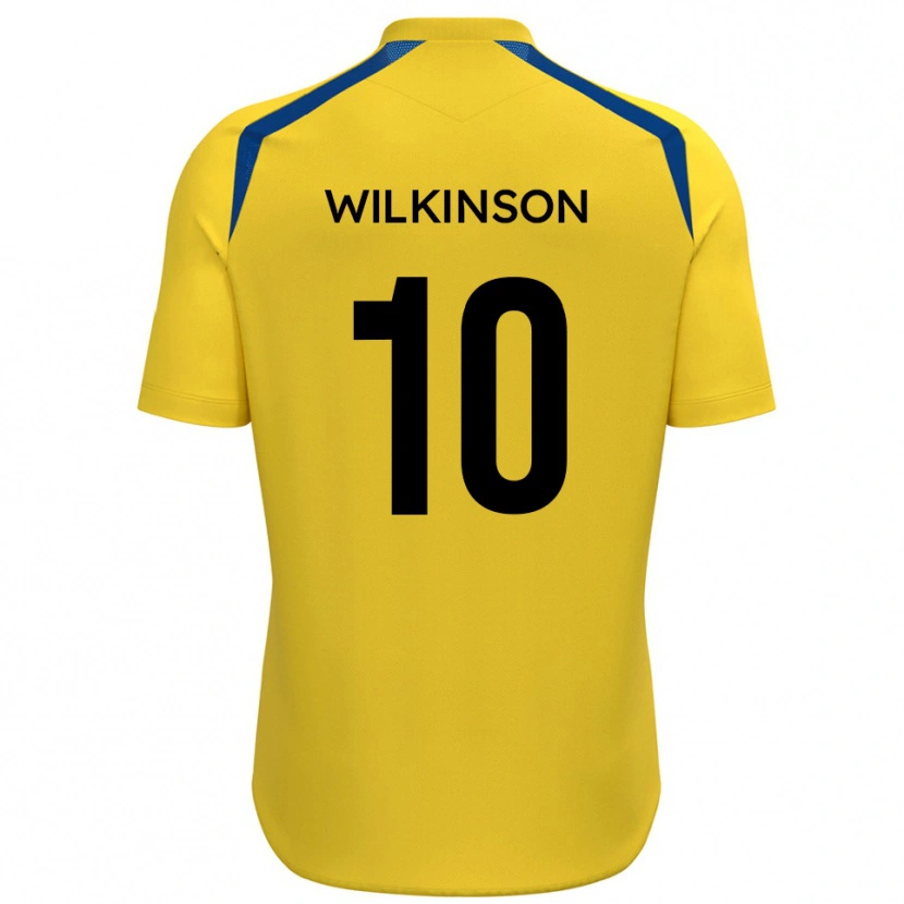 Danxen Mujer Camiseta Conor Wilkinson #10 Amarillo Azul 1ª Equipación 2025/26 La Camisa México