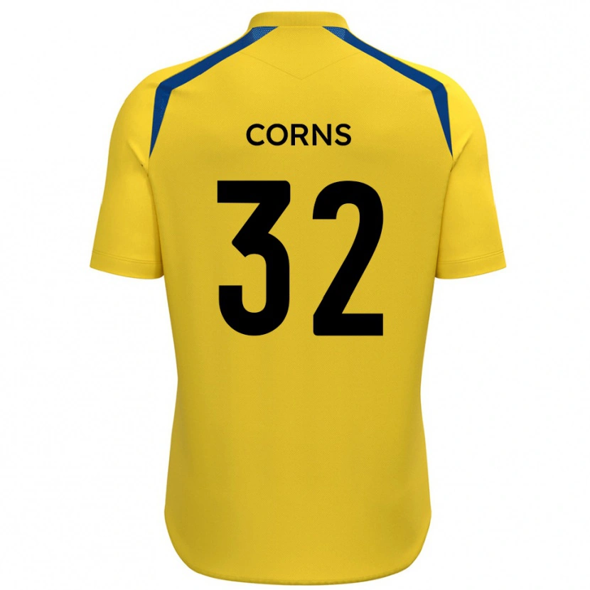 Danxen Mujer Camiseta Billy Corns #32 Amarillo Azul 1ª Equipación 2025/26 La Camisa México