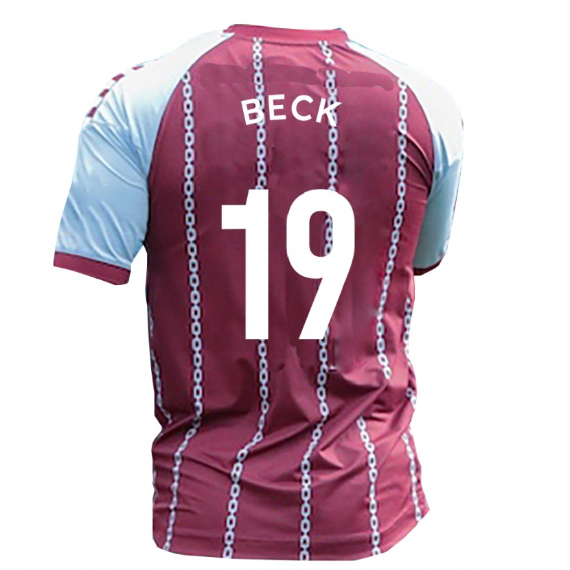 Danxen Mujer Camiseta Mark Beck #19 Azul Celeste Rojo Óxido 1ª Equipación 2025/26 La Camisa México