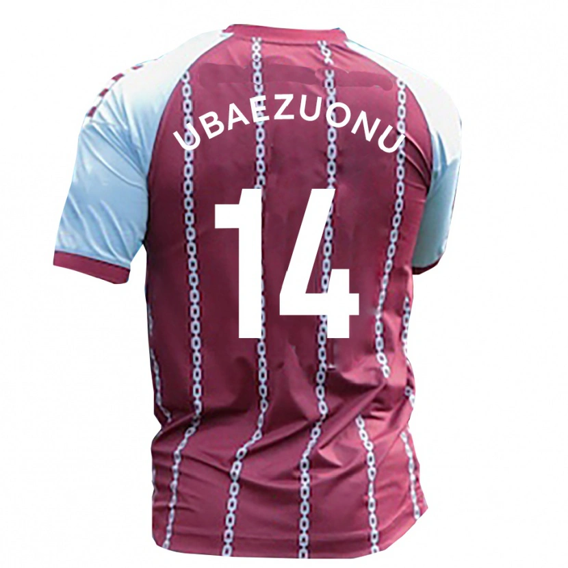 Danxen Mujer Camiseta Carlton Ubaezuonu #14 Azul Celeste Rojo Óxido 1ª Equipación 2025/26 La Camisa México