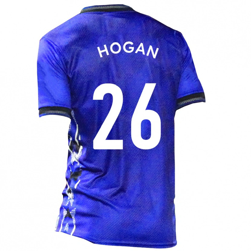 Danxen Mujer Camiseta Liam Hogan #26 Azul Blanco 1ª Equipación 2025/26 La Camisa México