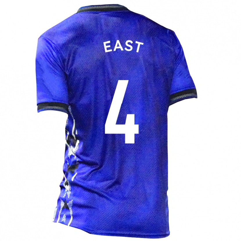 Danxen Mujer Camiseta Ryan East #4 Azul Blanco 1ª Equipación 2025/26 La Camisa México