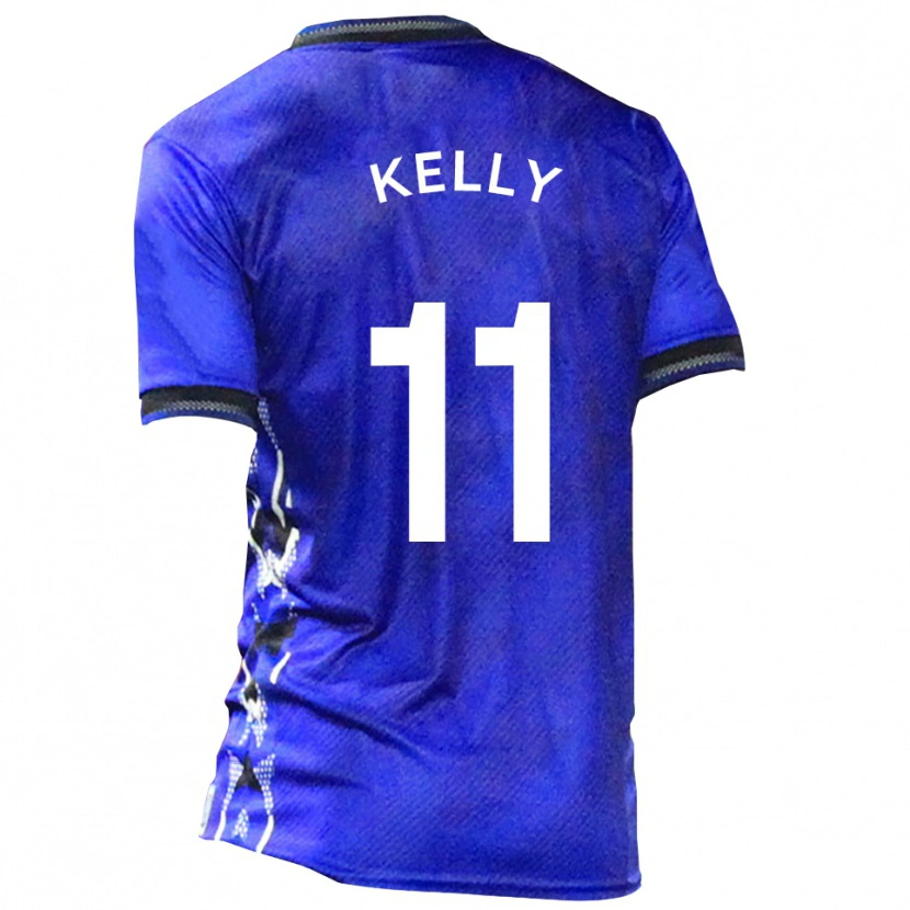 Danxen Mujer Camiseta Oscar Kelly #11 Azul Blanco 1ª Equipación 2025/26 La Camisa México