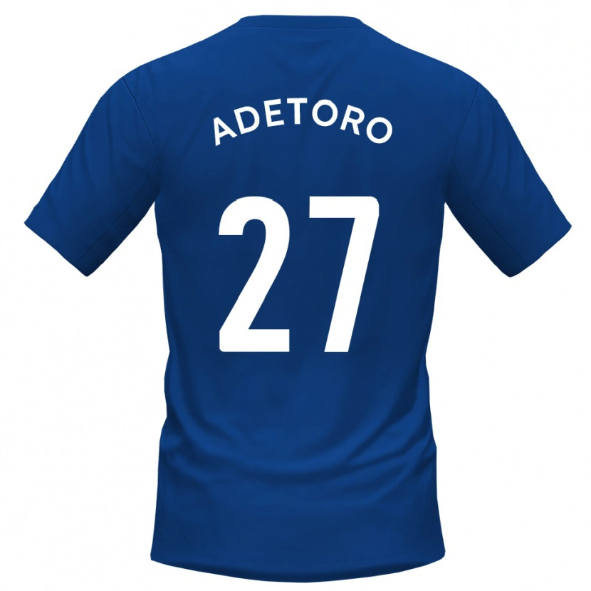 Danxen Mujer Camiseta Adam Alimi-Adetoro #27 Azul Blanco 1ª Equipación 2025/26 La Camisa México