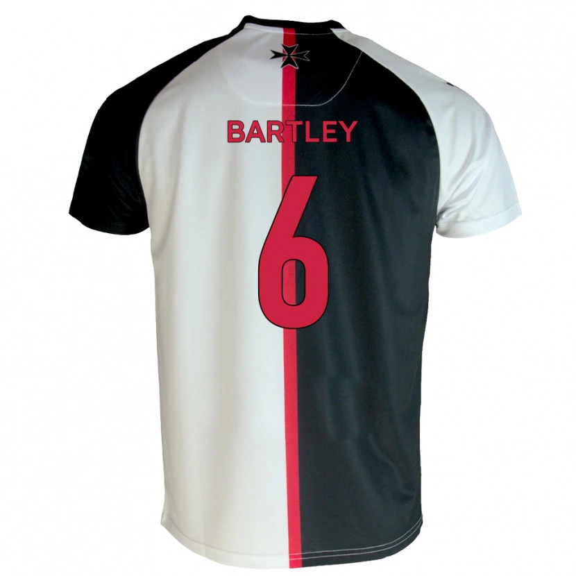 Danxen Mujer Camiseta Ryan Bartley #6 Blanco Negro 1ª Equipación 2025/26 La Camisa México