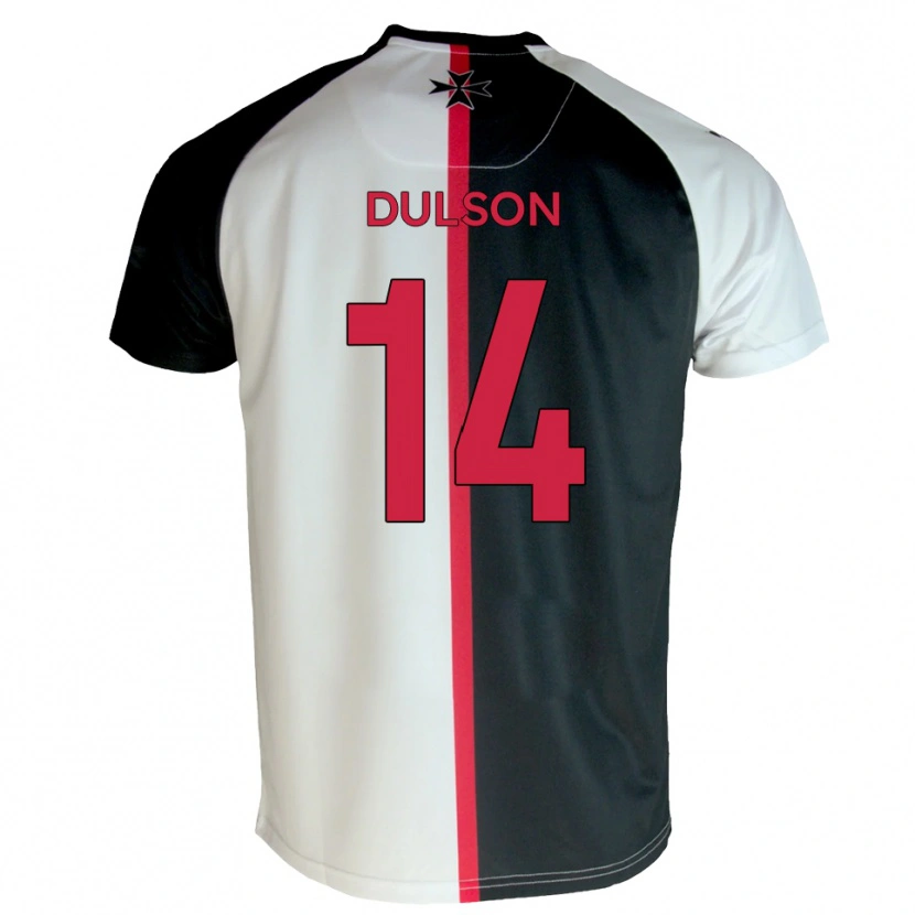 Danxen Mujer Camiseta Liam Dulson #14 Blanco Negro 1ª Equipación 2025/26 La Camisa México