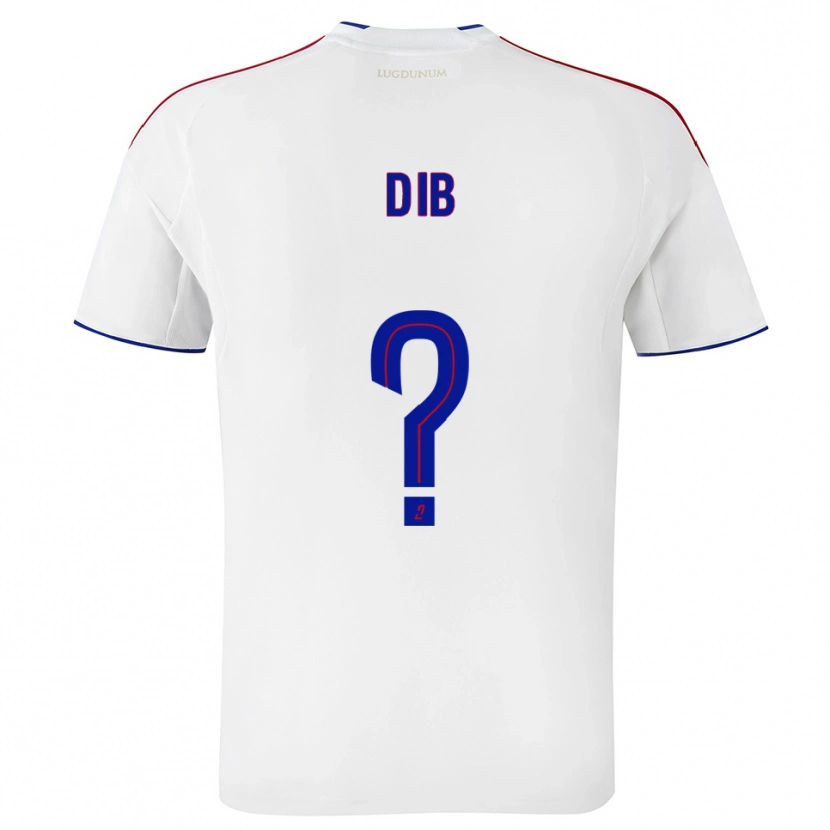 Danxen Mujer Camiseta Djibrail Dib #0 Blanco Rojo 1ª Equipación 2025/26 La Camisa México