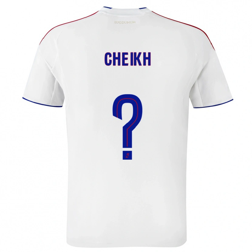 Danxen Mujer Camiseta Yanis Cheikh #0 Blanco Rojo 1ª Equipación 2025/26 La Camisa México