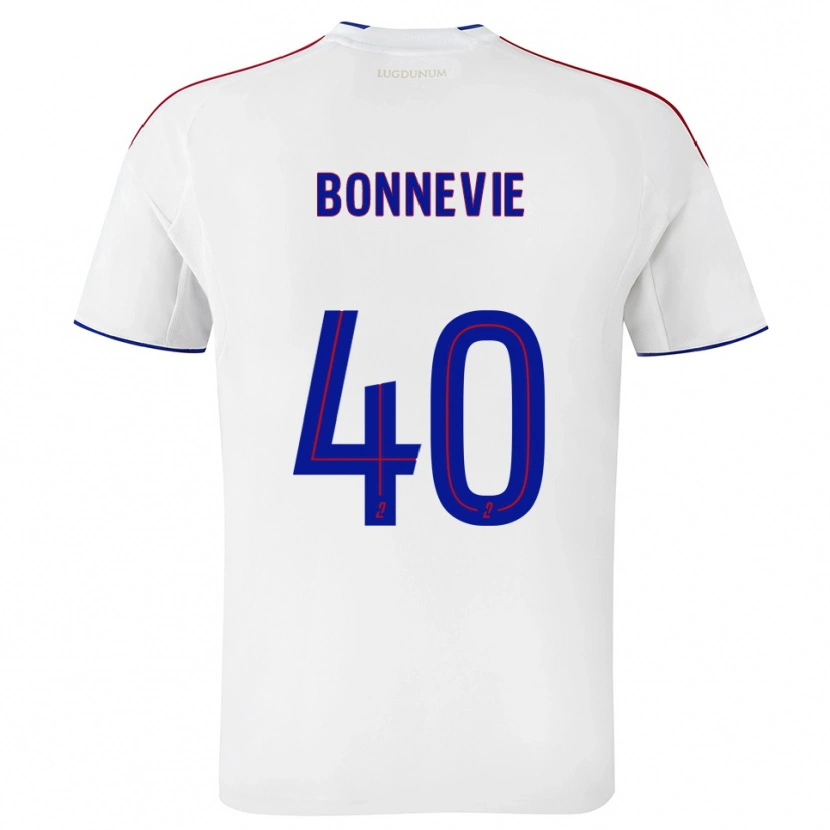 Danxen Mujer Camiseta Kayne Bonnevie #40 Blanco Rojo 1ª Equipación 2025/26 La Camisa México