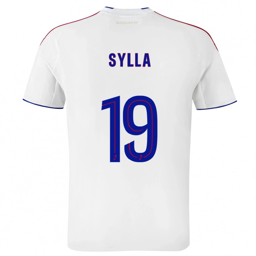 Danxen Mujer Camiseta Kysha Sylla #19 Blanco Rojo 1ª Equipación 2025/26 La Camisa México