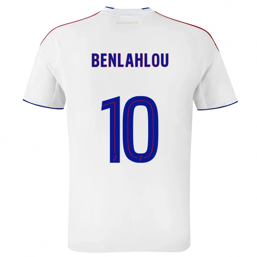 Danxen Mujer Camiseta Daryll Benlahlou #10 Blanco Rojo 1ª Equipación 2025/26 La Camisa México