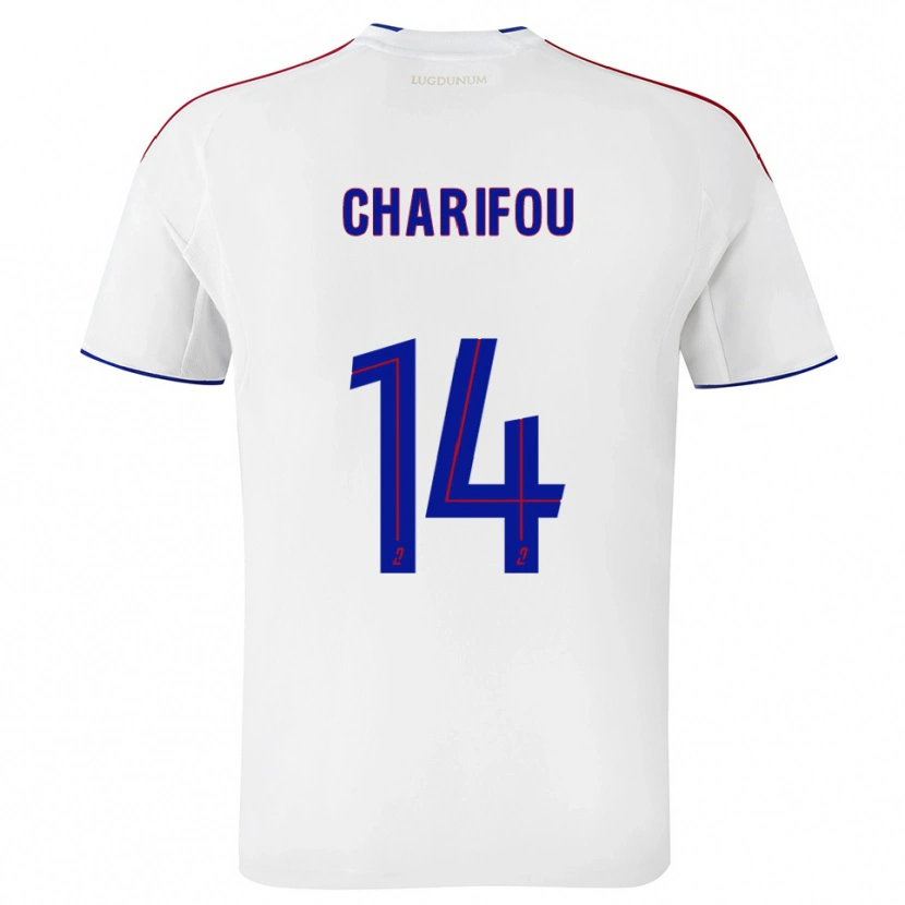 Danxen Mujer Camiseta Imdad Charifou #14 Blanco Rojo 1ª Equipación 2025/26 La Camisa México