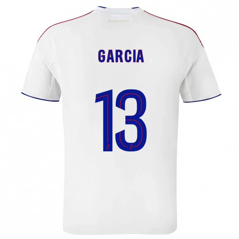 Danxen Mujer Camiseta Angel Garcia #13 Blanco Rojo 1ª Equipación 2025/26 La Camisa México