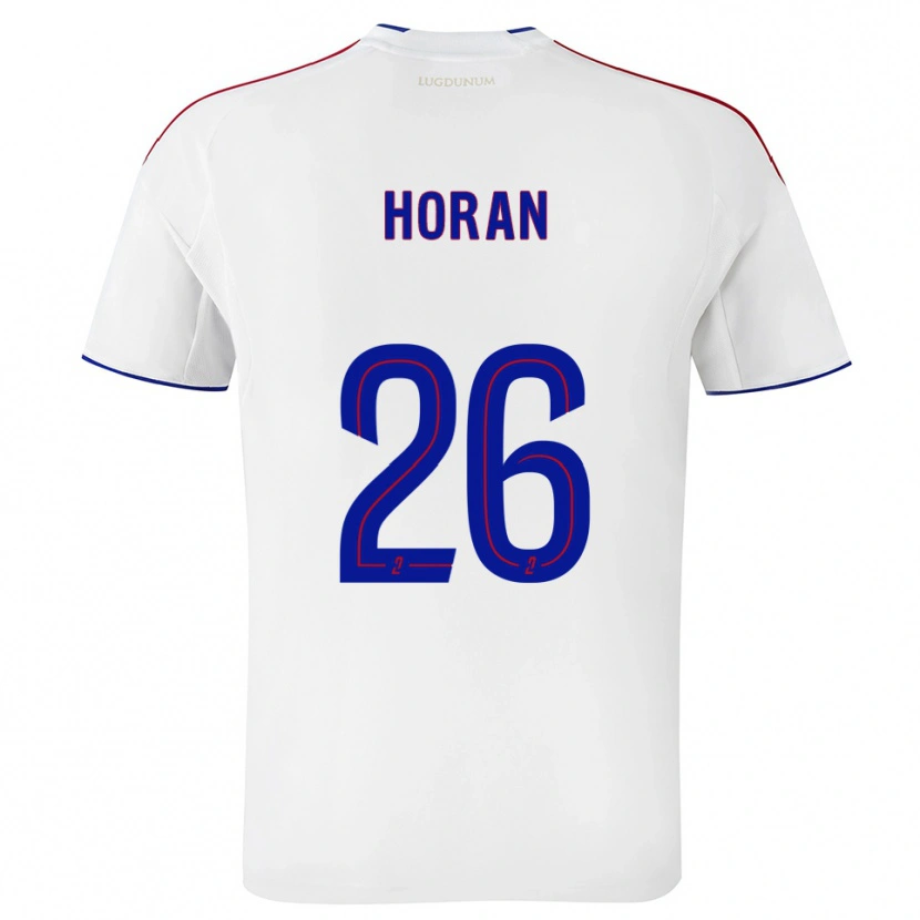 Danxen Mujer Camiseta Lindsey Horan #26 Blanco Rojo 1ª Equipación 2025/26 La Camisa México