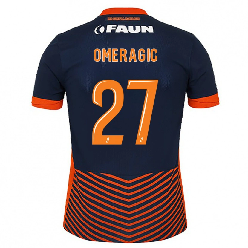 Danxen Mujer Camiseta Becir Omeragic #27 Azul Medianoche Naranja 1ª Equipación 2025/26 La Camisa México