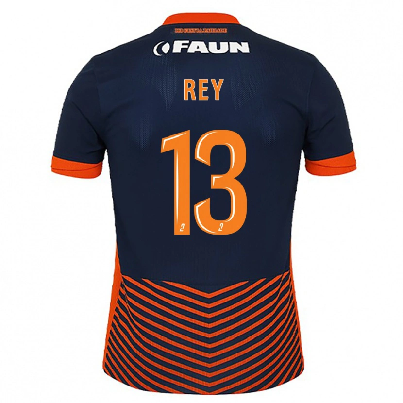 Danxen Mujer Camiseta Ruben Rey #13 Azul Medianoche Naranja 1ª Equipación 2025/26 La Camisa México