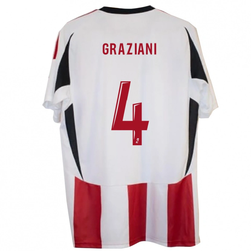 Danxen Mujer Camiseta Kelyan Graziani #4 Rojo Azul 1ª Equipación 2025/26 La Camisa México