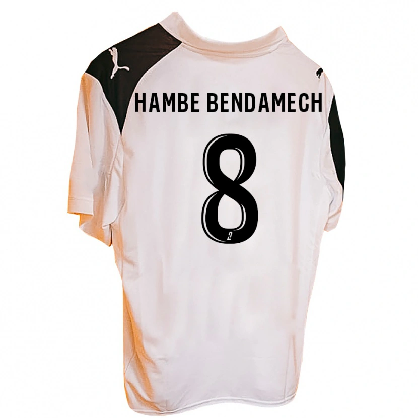 Danxen Mujer Camiseta Liam Hambe Bendamech #8 Negro Blanco 1ª Equipación 2025/26 La Camisa México