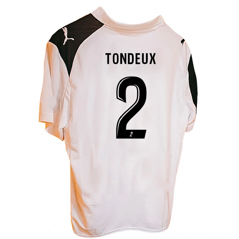 Danxen Mujer Camiseta Ewen Tondeux #2 Negro Blanco 1ª Equipación 2025/26 La Camisa México