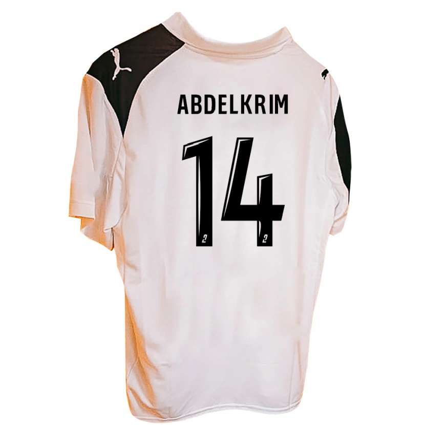 Danxen Mujer Camiseta Iliès Abdelkrim #14 Negro Blanco 1ª Equipación 2025/26 La Camisa México