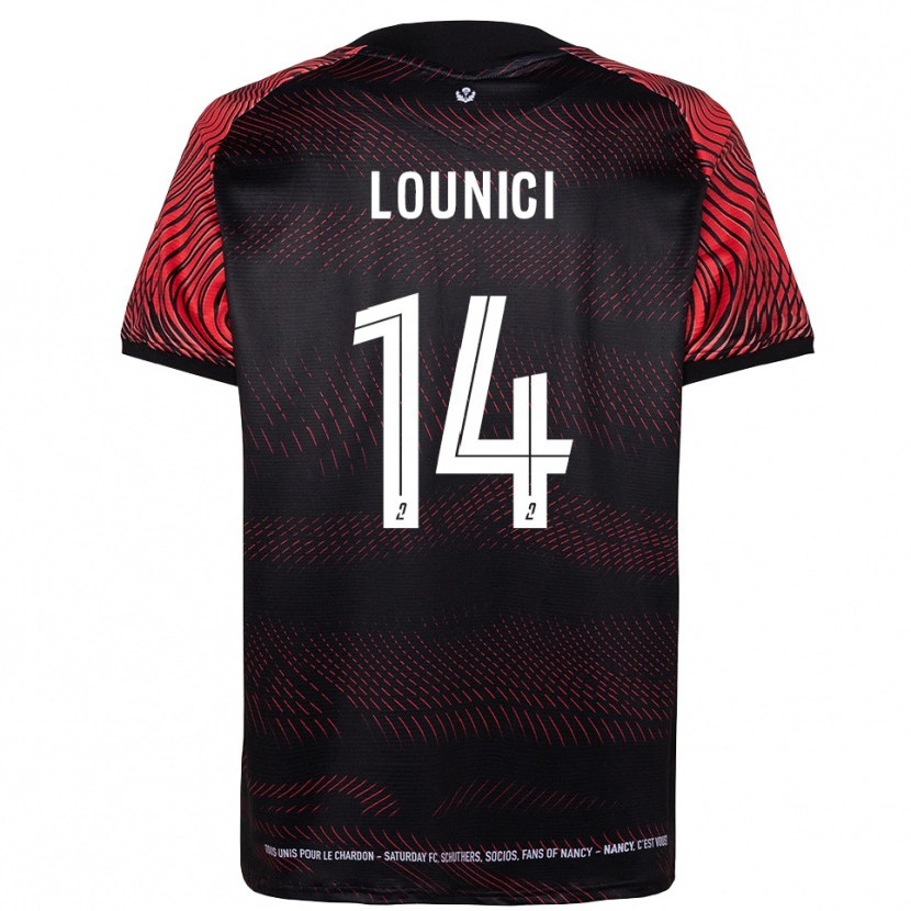 Danxen Mujer Camiseta Mohand Lounici #14 Blanco Rojo 1ª Equipación 2025/26 La Camisa México