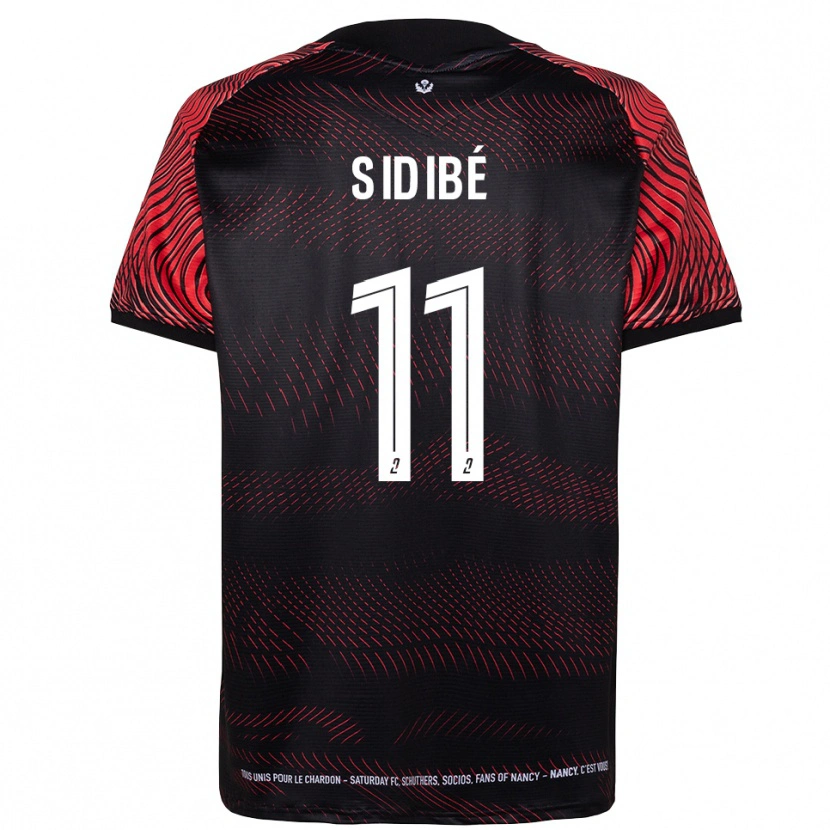 Danxen Mujer Camiseta Oumar Sidibé #11 Blanco Rojo 1ª Equipación 2025/26 La Camisa México